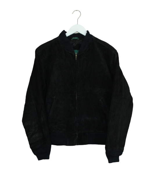 Hill and Ascher suede varsity jacket