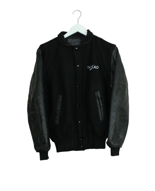 THSAO leather college jacket
