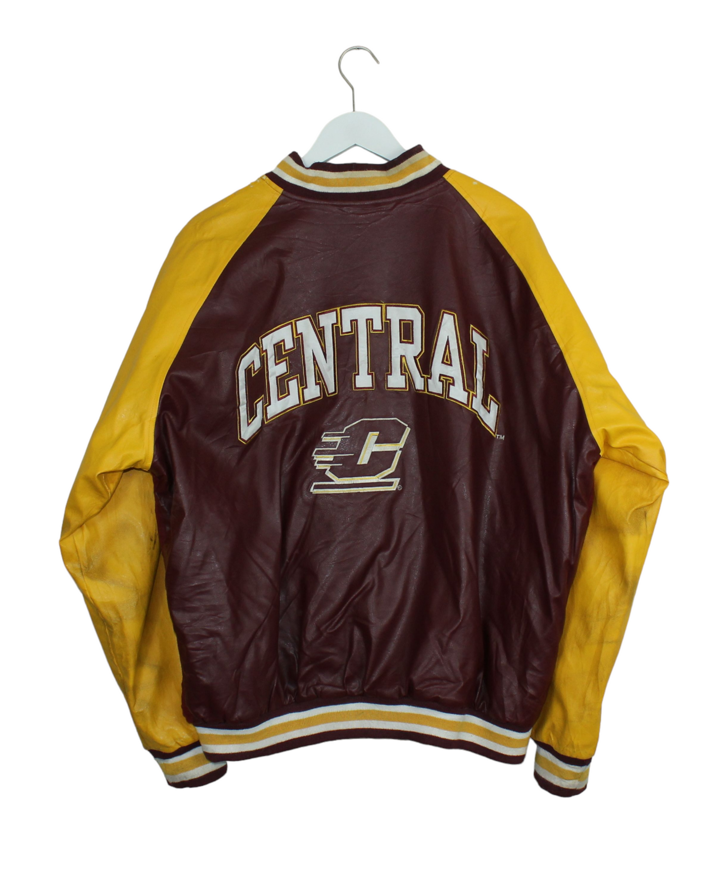 Central Michigan University Leather College Jacket